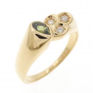 K18YG サファイヤ リング 0.32CT