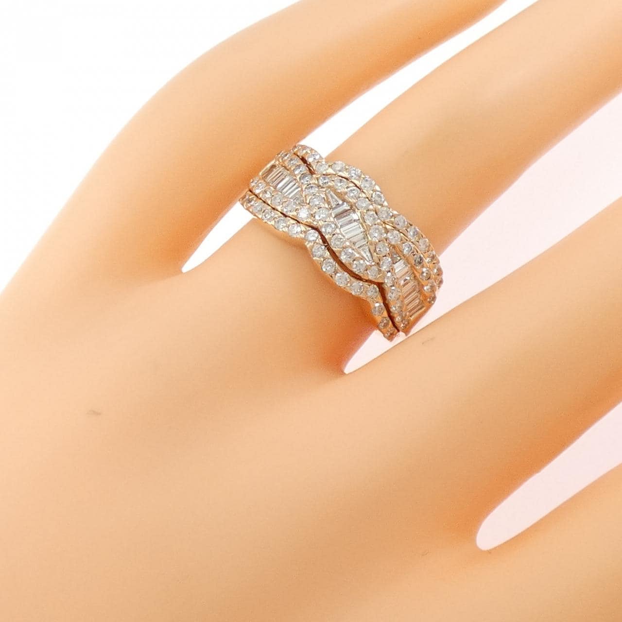 K18PG ダイヤモンド リング 1.00CT