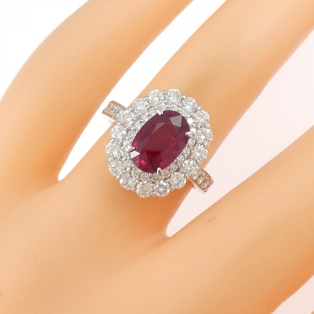 PT900 ルビー リング 2.112CT タイ産