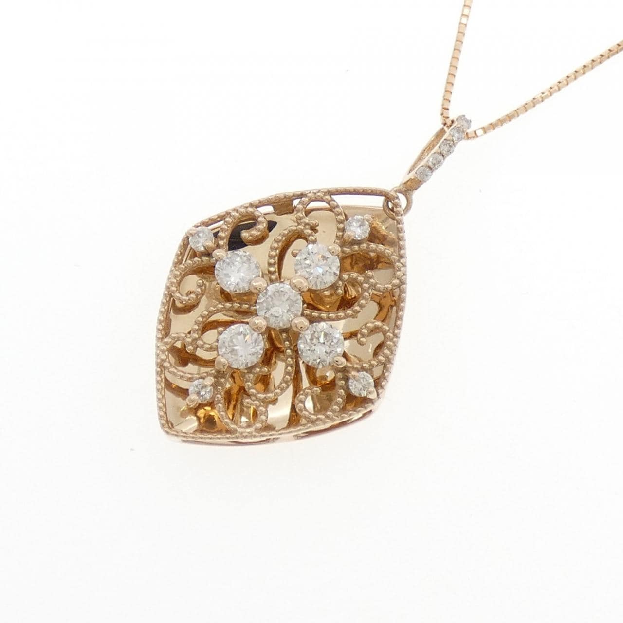 K18PG ダイヤモンド ネックレス 0.80CT