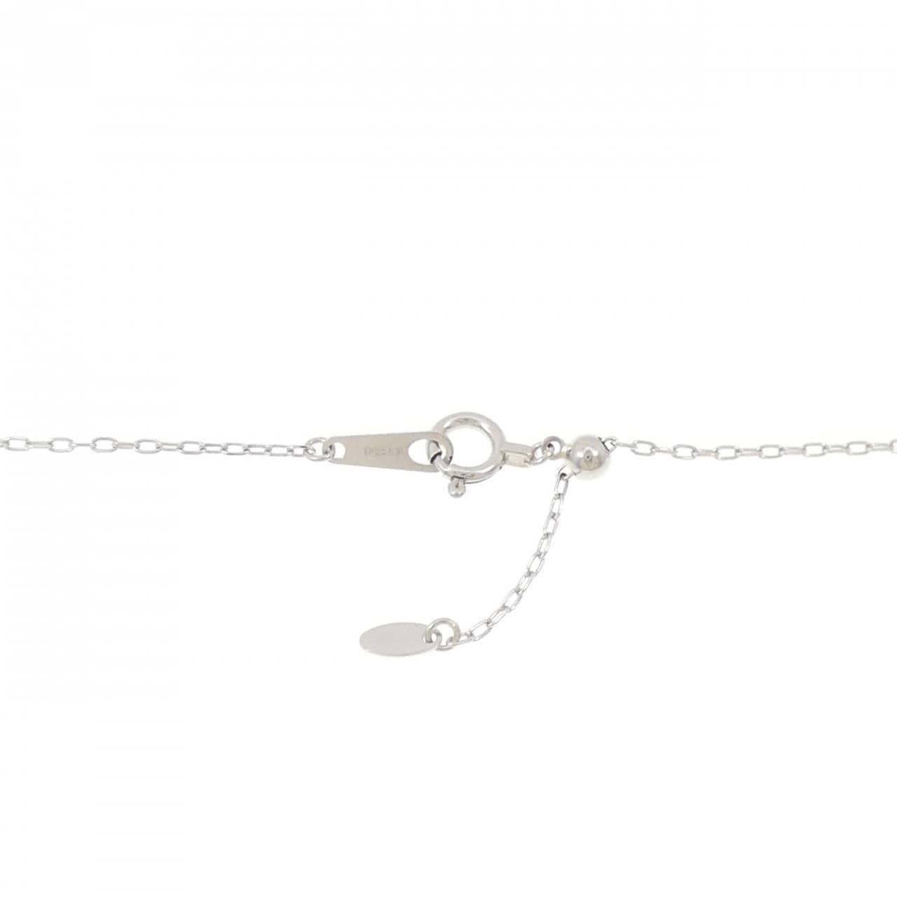 PT900/PT850 フラワー アレキサンドライト ネックレス 0.16CT