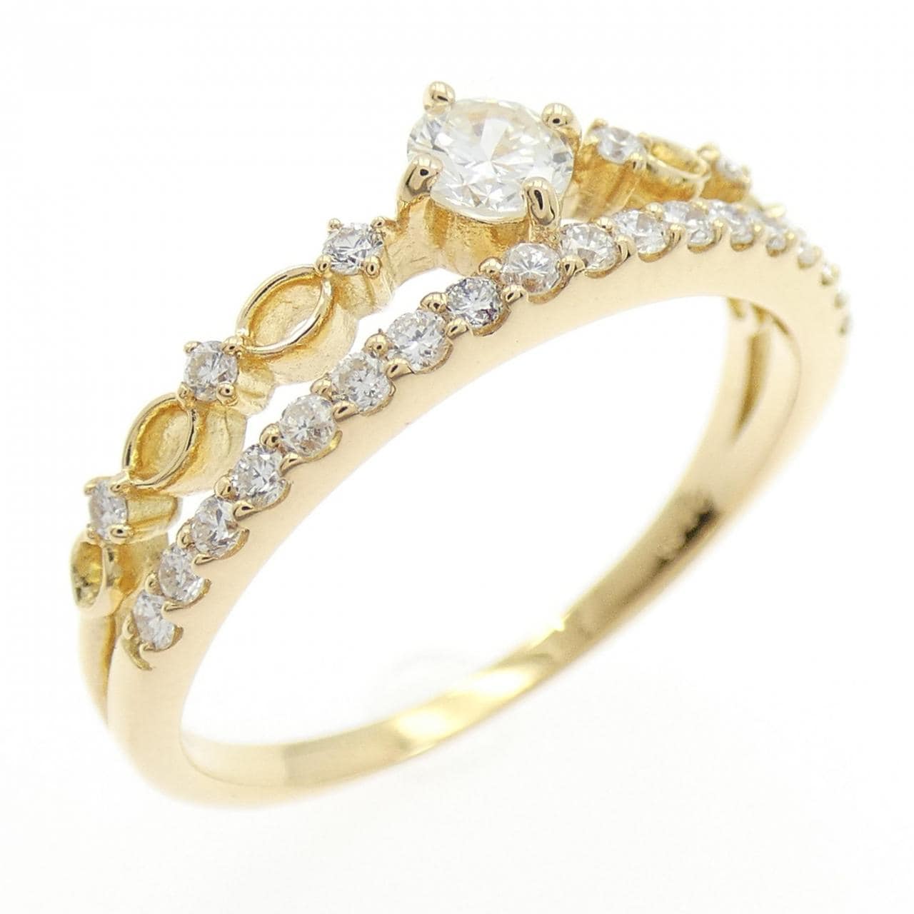 【リメイク】K18YG ダイヤモンド リング 0.40CT