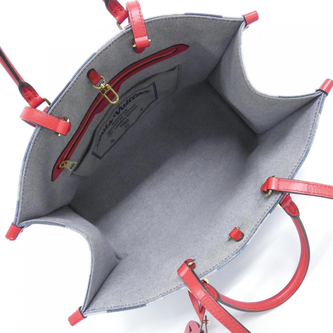 ルイヴィトン デニム モノグラム オンザゴー GM M44992 バッグ