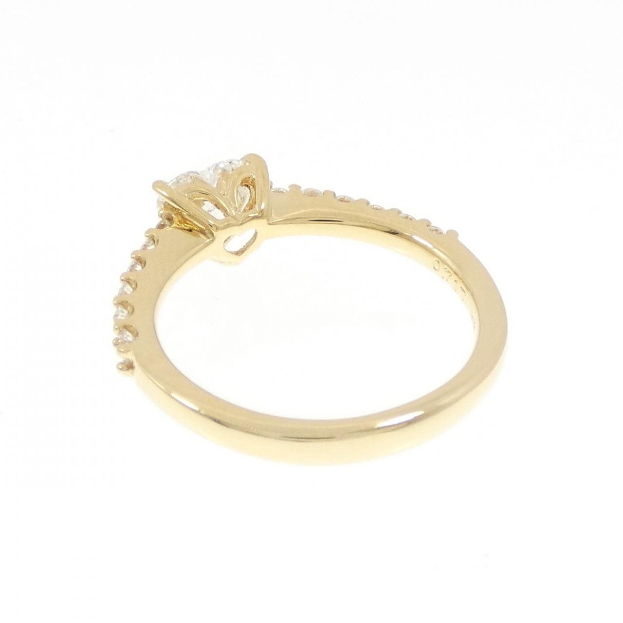 K18YG ハート ダイヤモンド リング 0.717CT