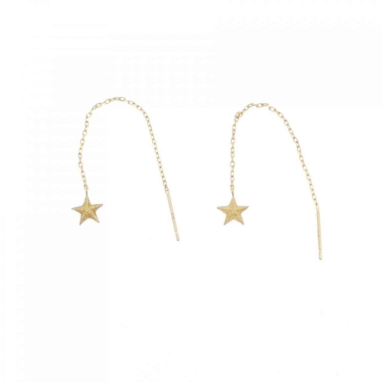 K18YG スター ピアス