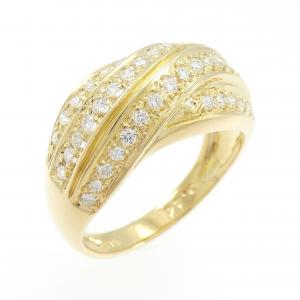 K18YG ダイヤモンド リング 0.44CT