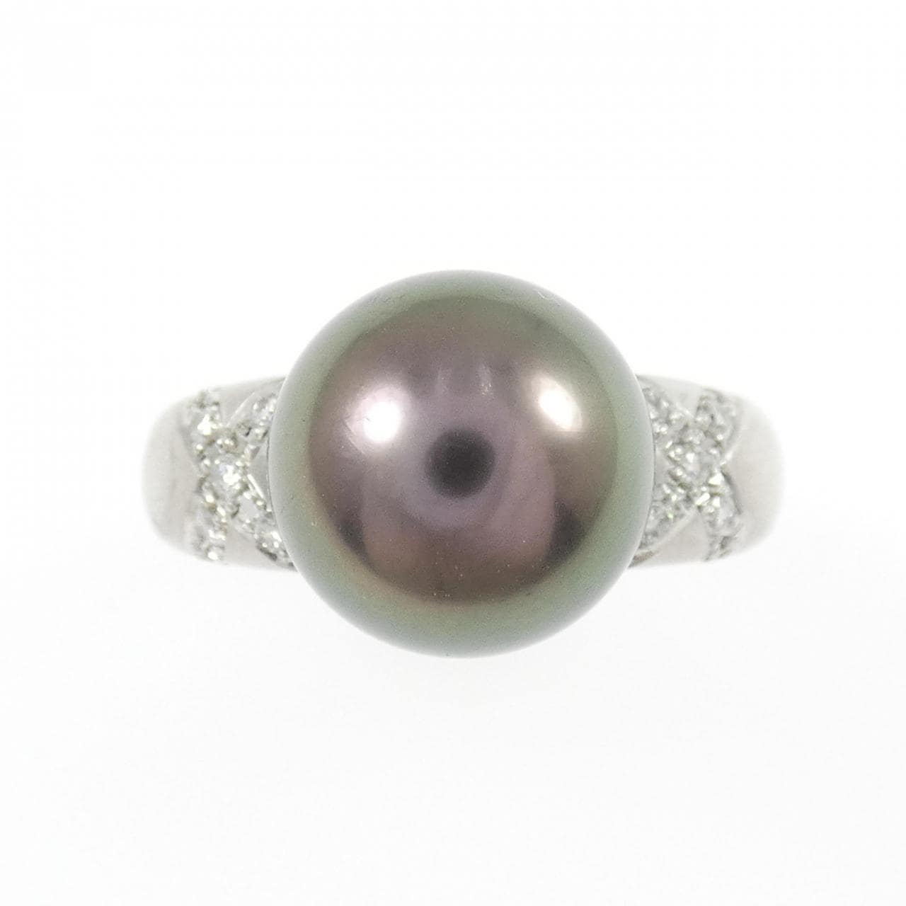 PT900 黒蝶パール リング 10.5mm