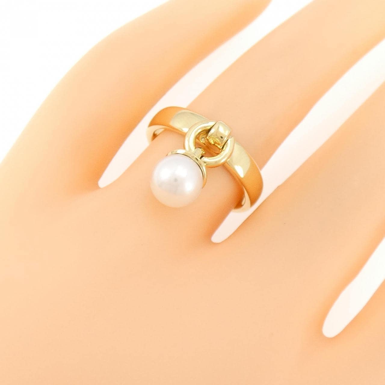 TIFFANY Akoya pearl ring 6.7mm