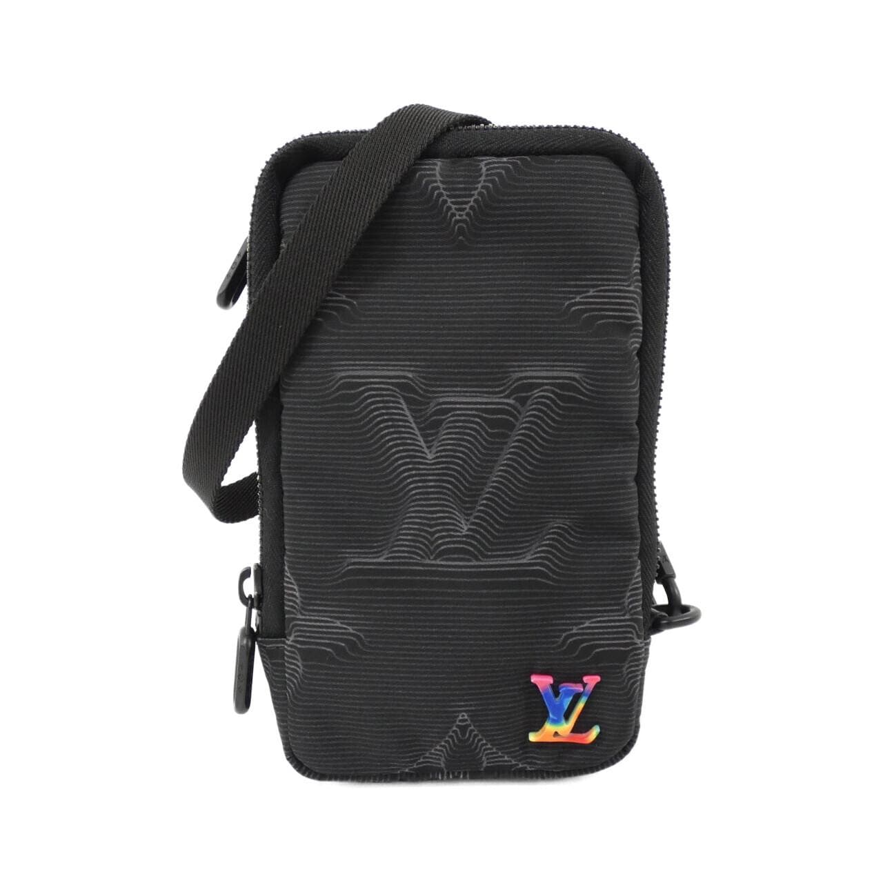 ルイヴィトン LOUIS VUITTON 2054 ダブル フォン ポーチ M80141 ショルダーバッグ