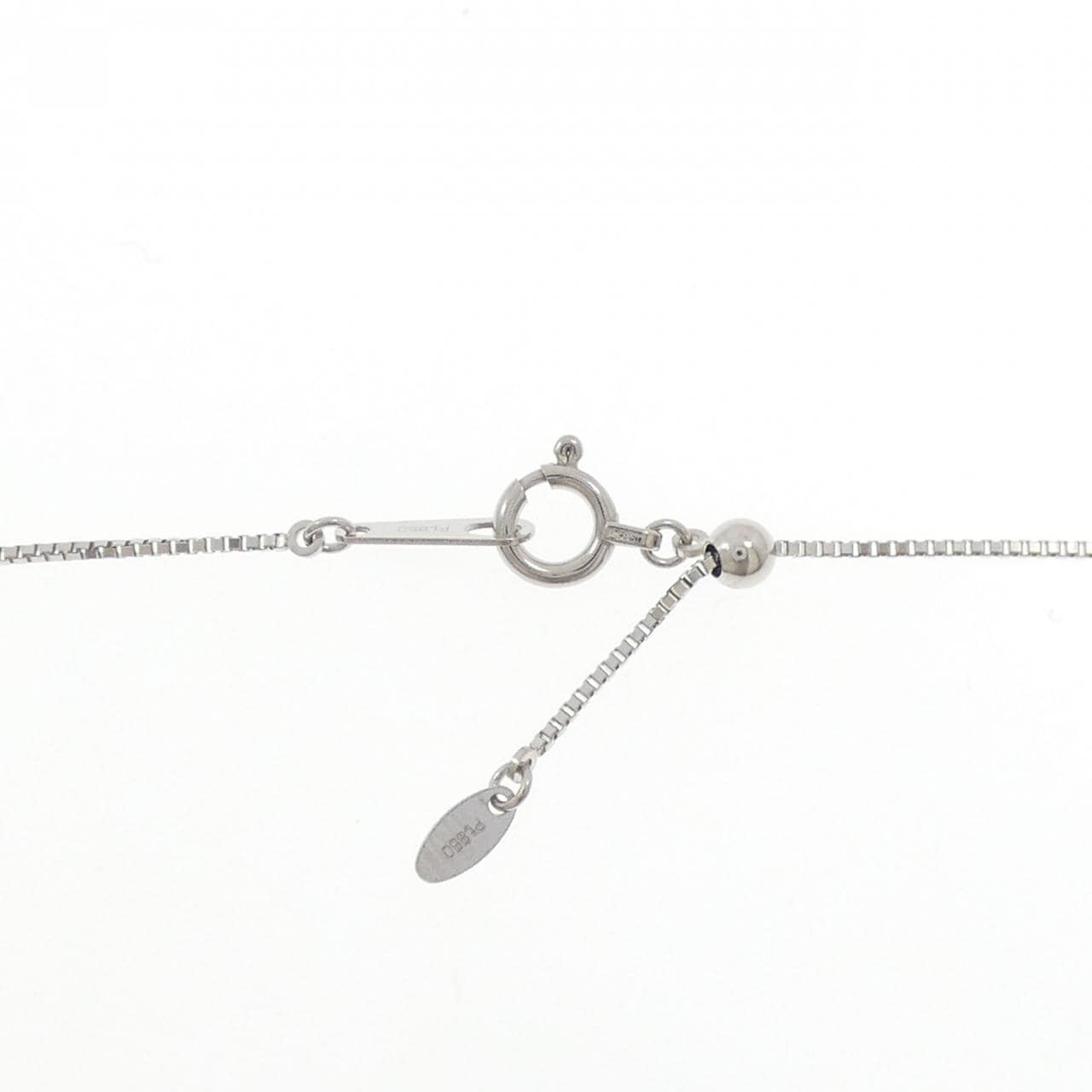 PT950/PT850 ダイヤモンド ネックレス 0.328CT D IF ハートシェイプ