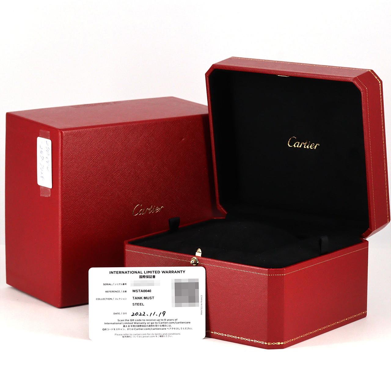カルティエ タンクマストXL WSTA0040 SS 自動巻