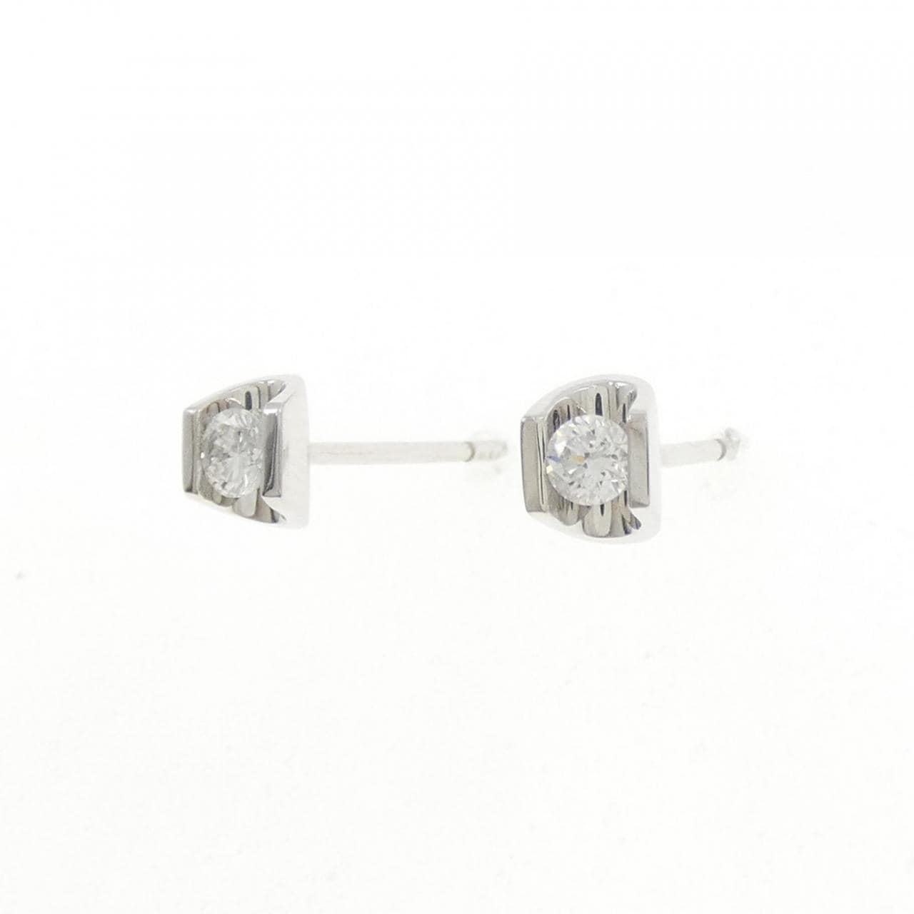 750WG ダイヤモンド ピアス 0.20CT