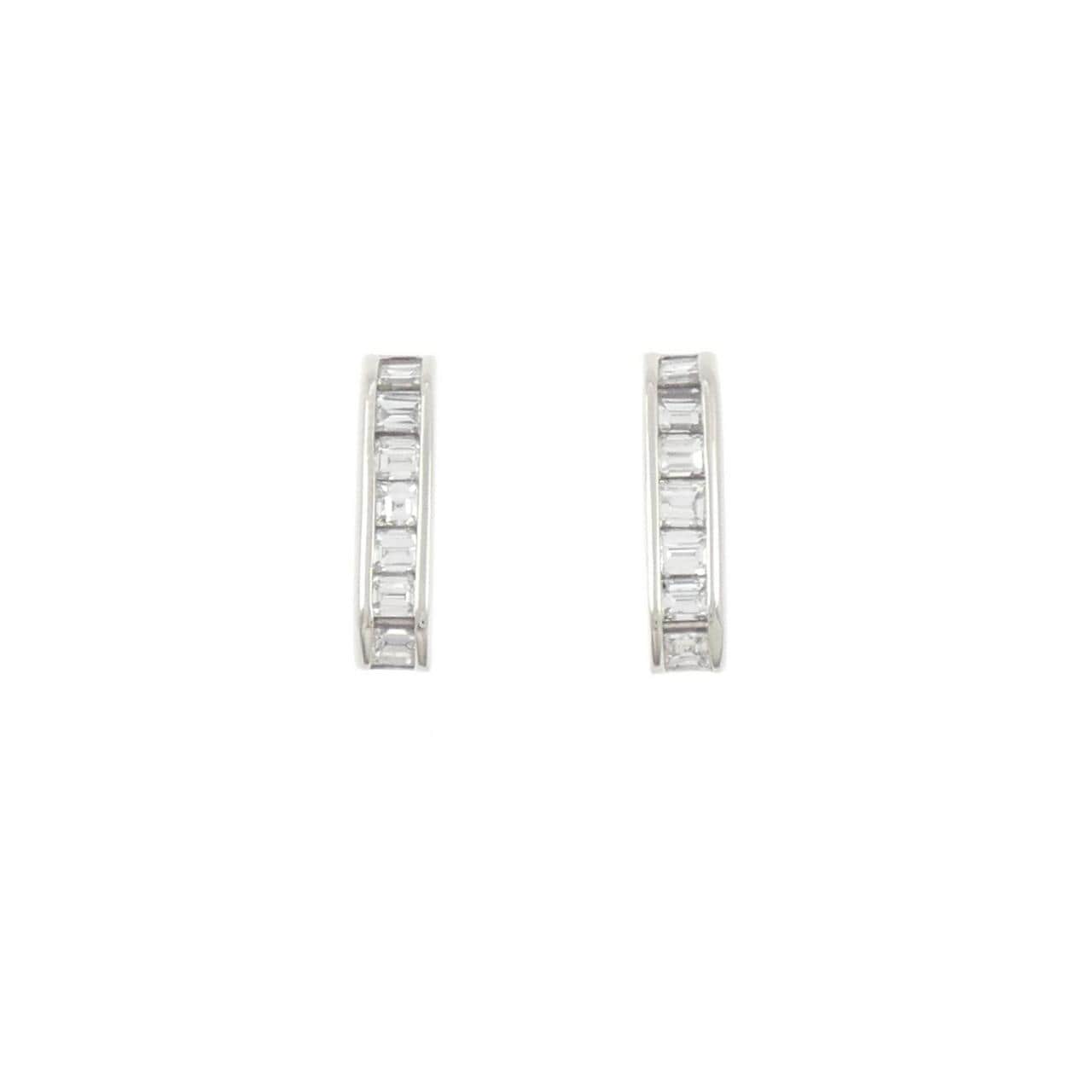 PT900 ダイヤモンド ピアス