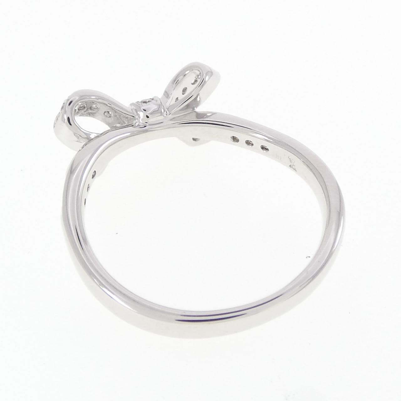 ヴァンドーム リボン ダイヤモンド リング 0.19CT