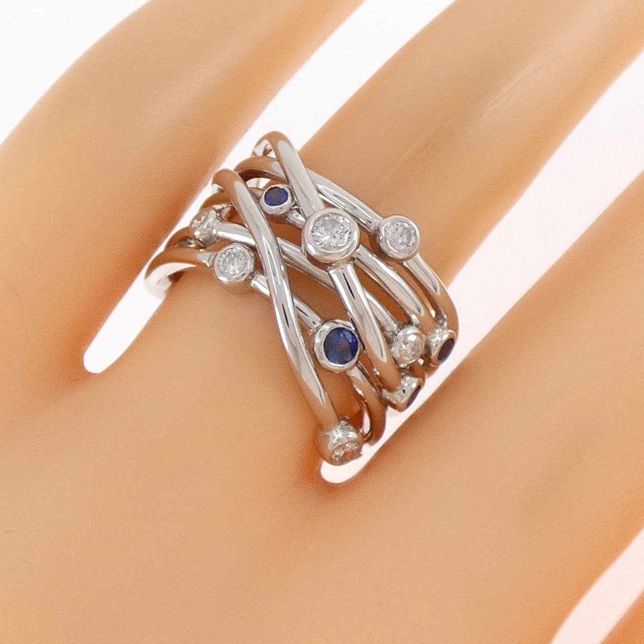 PT900 サファイヤ リング 0.21CT
