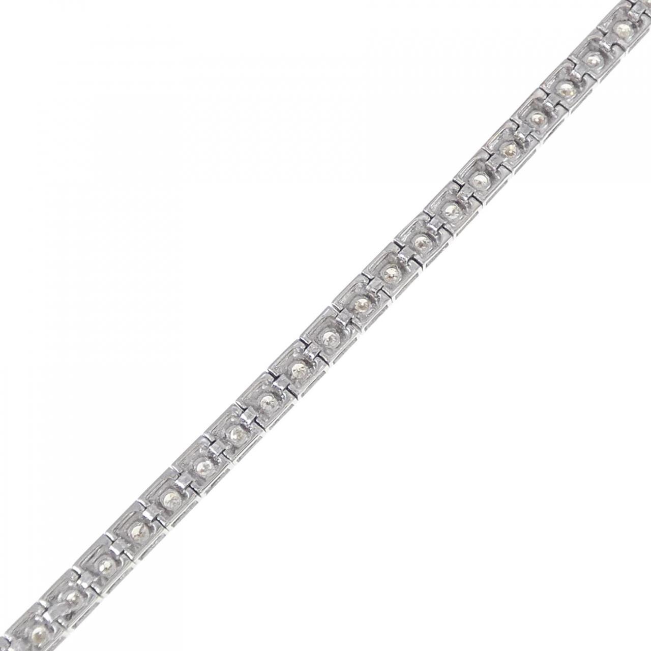K18WG ダイヤモンド ブレスレット 1.00CT