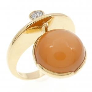 K18YG ムーンストーン リング 4.77CT