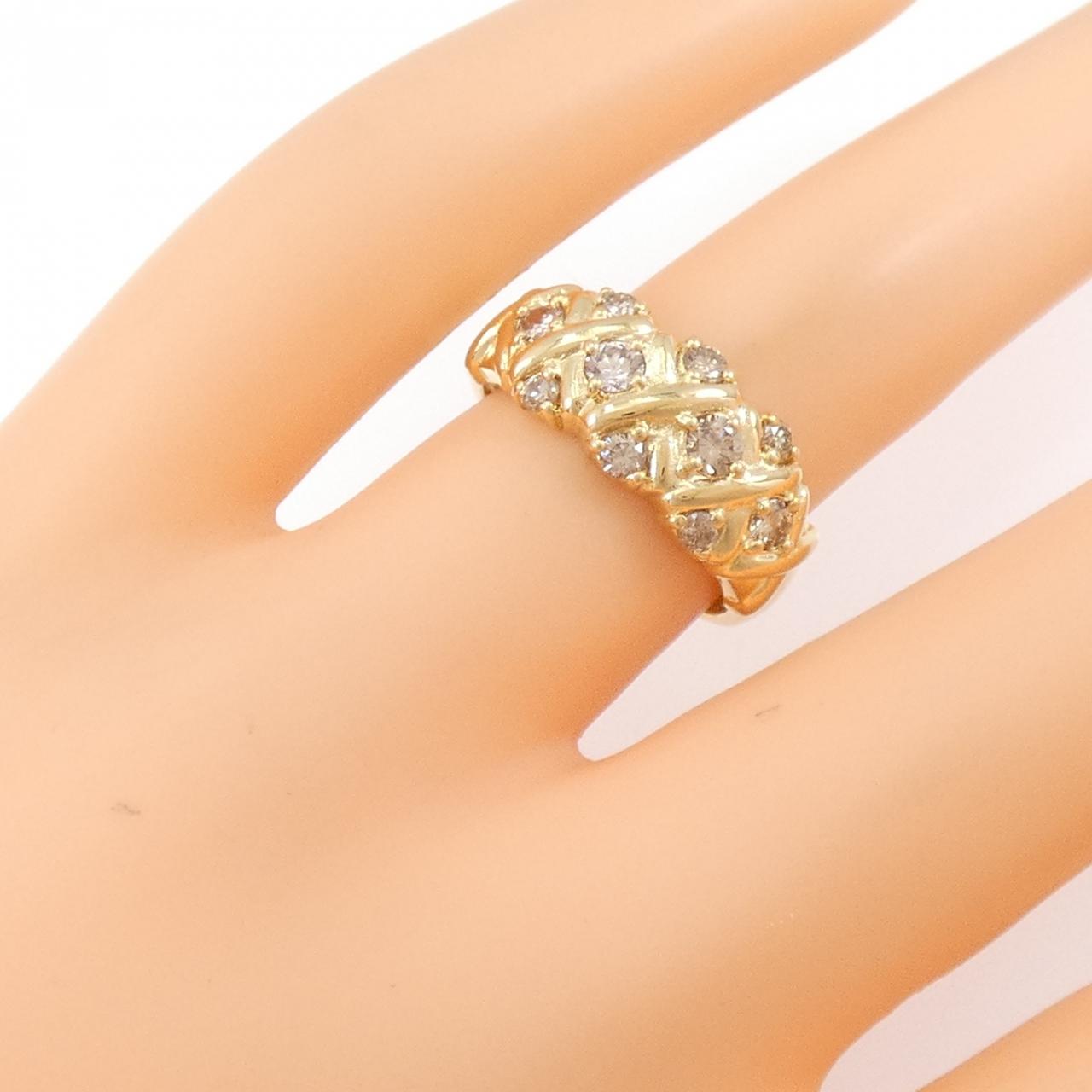 K18YG ダイヤモンド リング 0.50CT
