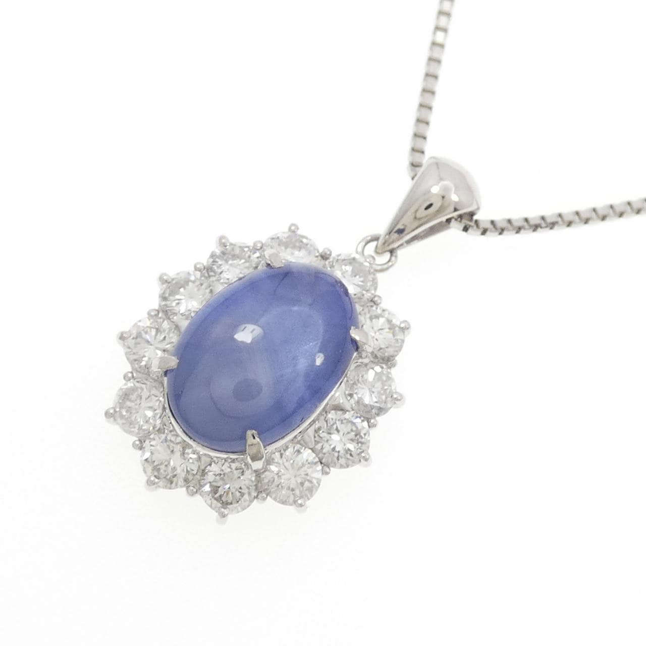 PT900/PT850 スターサファイヤ ネックレス 6.38CT