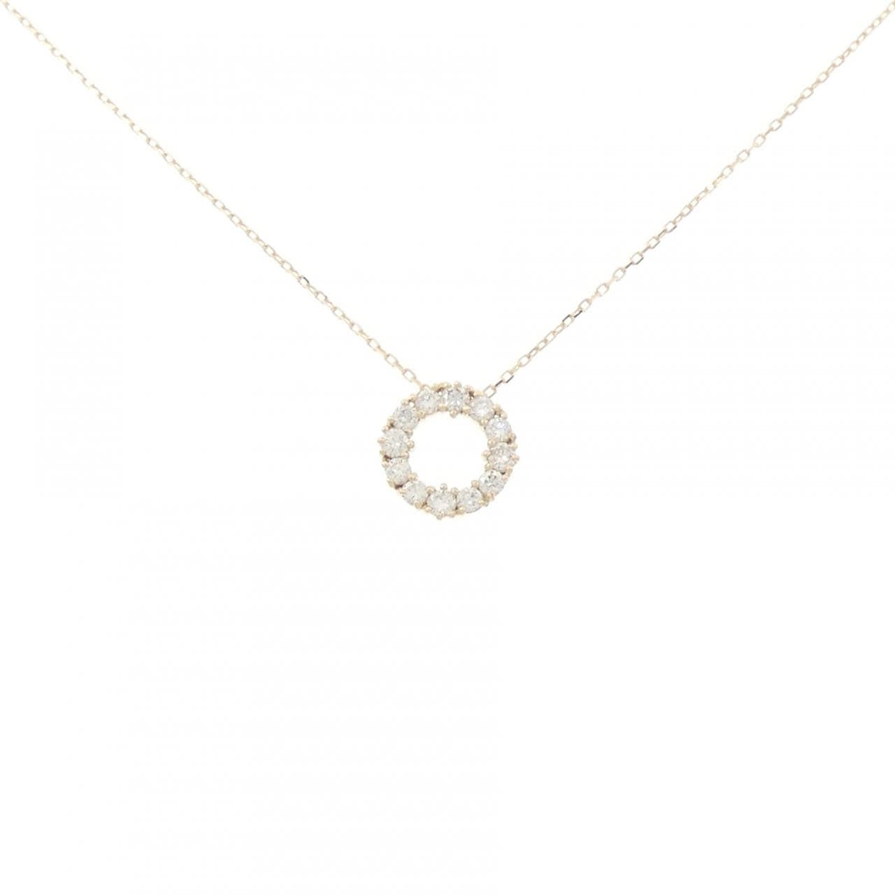 【リメイク】K10YG ダイヤモンド ネックレス 0.30CT