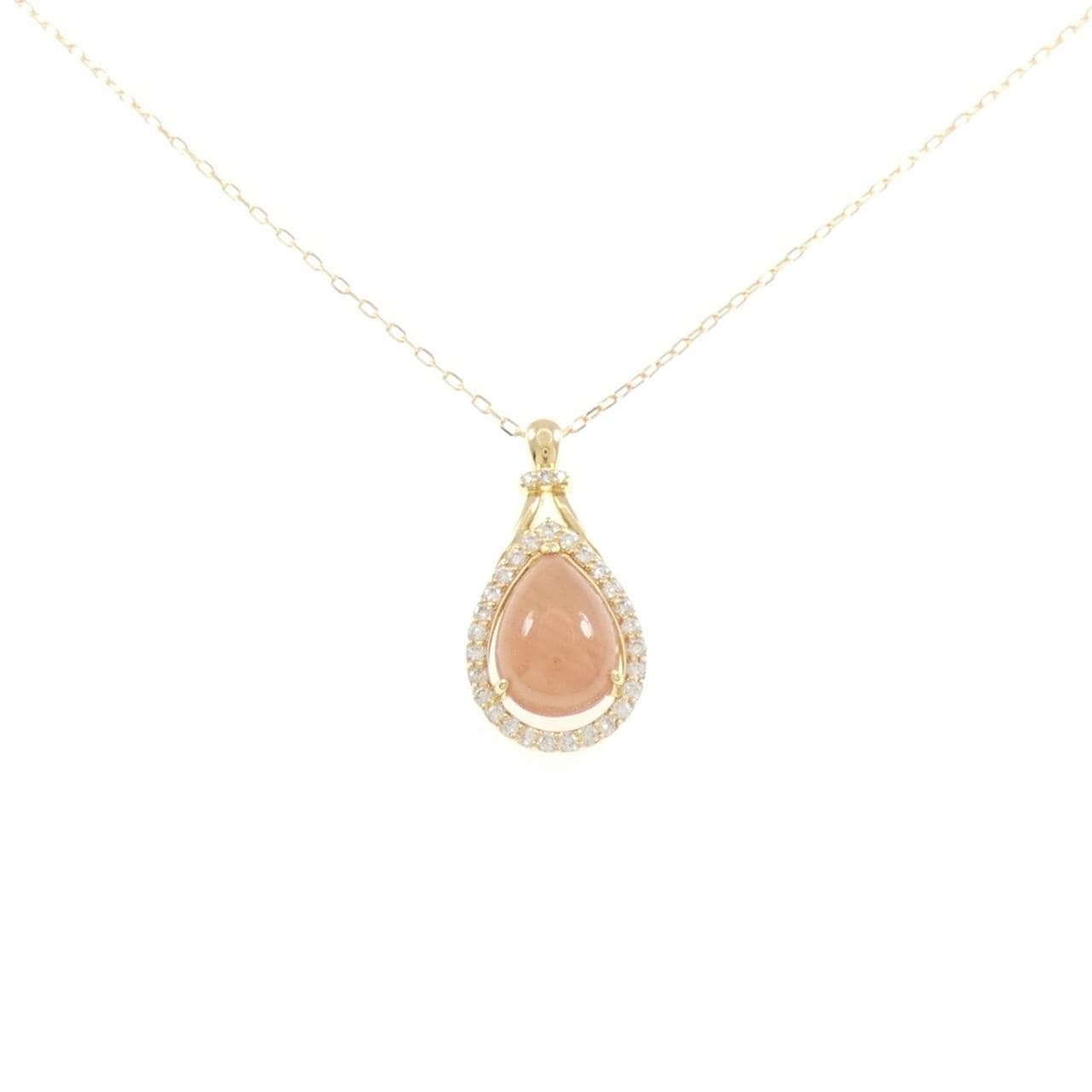 K18YG ロードクロサイト ネックレス 3.50CT