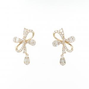 K18PG ダイヤモンド ピアス 0.60CT