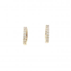 K18YG フープ ダイヤモンド ピアス 0.28CT