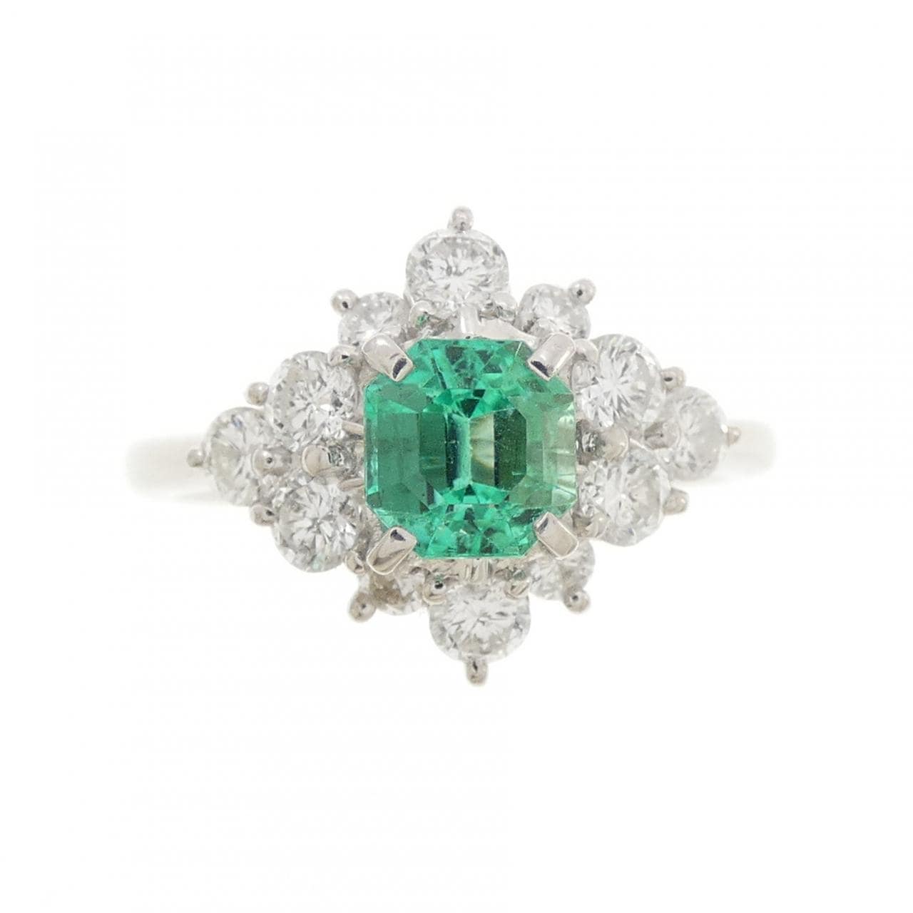 PT900 エメラルド リング 0.75CT