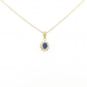 K18YG サファイヤ ネックレス 0.20CT