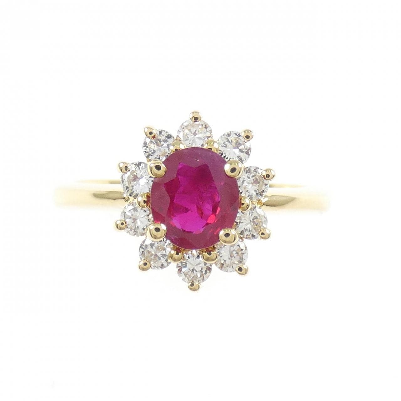 750YG ルビー リング 0.72CT