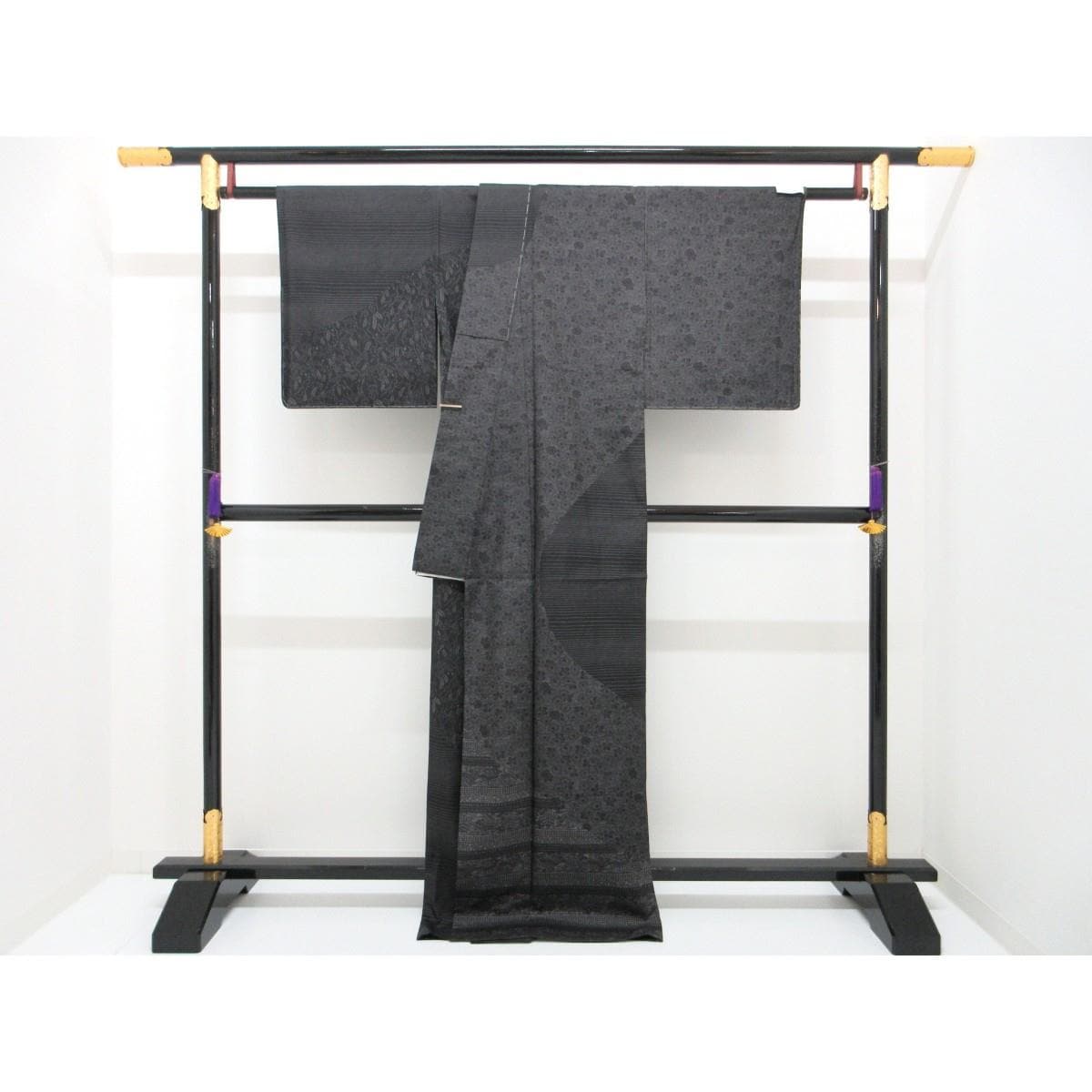 【未使用品】単衣　【川村久太郎】染紬訪問着　身幅Ｌ寸