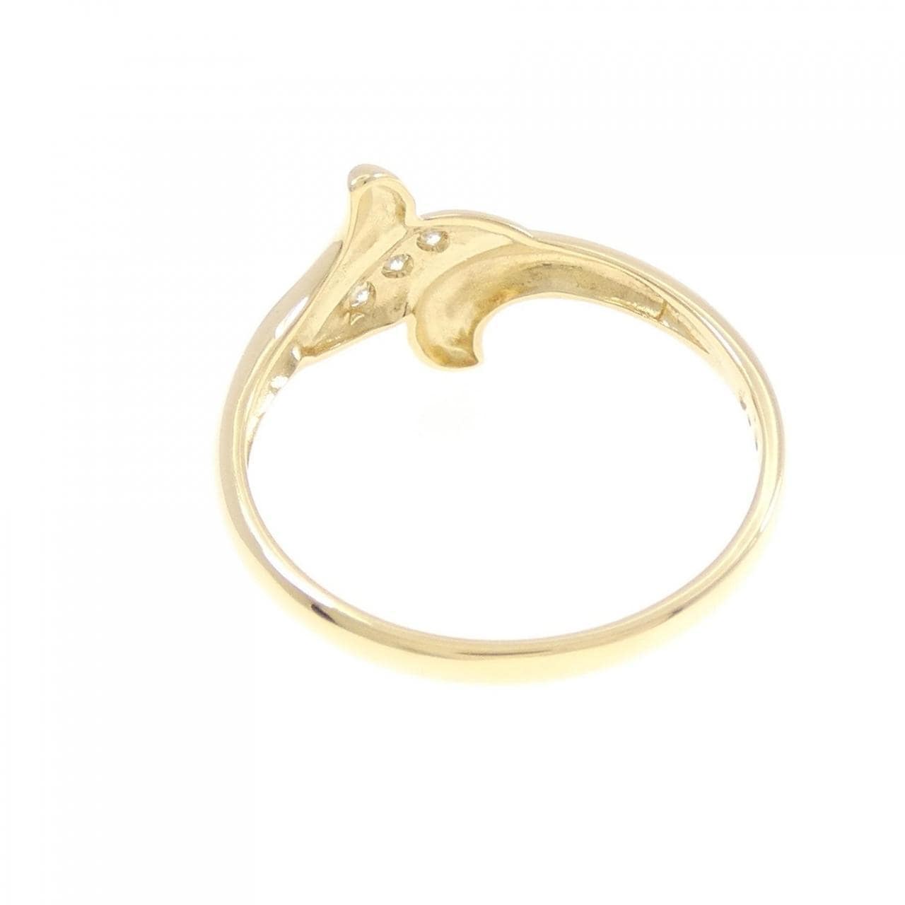 K18YG ダイヤモンド リング 0.03CT