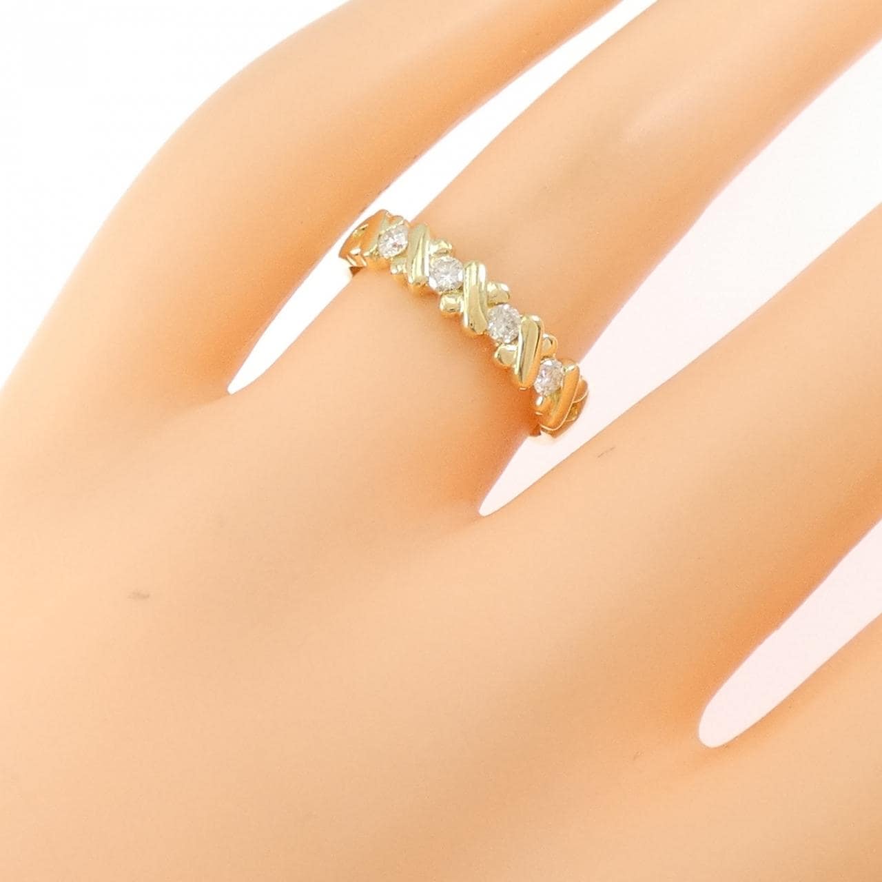 K18YG ダイヤモンド リング 0.20CT