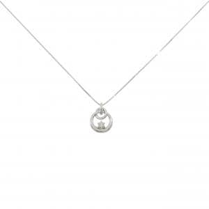 K18WG ダイヤモンド ネックレス 0.10CT