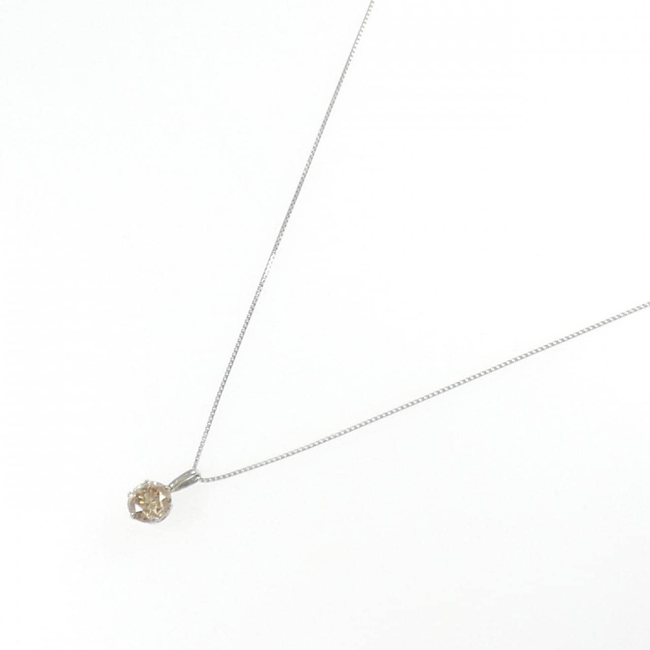 PT900/PT850 ソリティア ダイヤモンド ネックレス 0.7CT