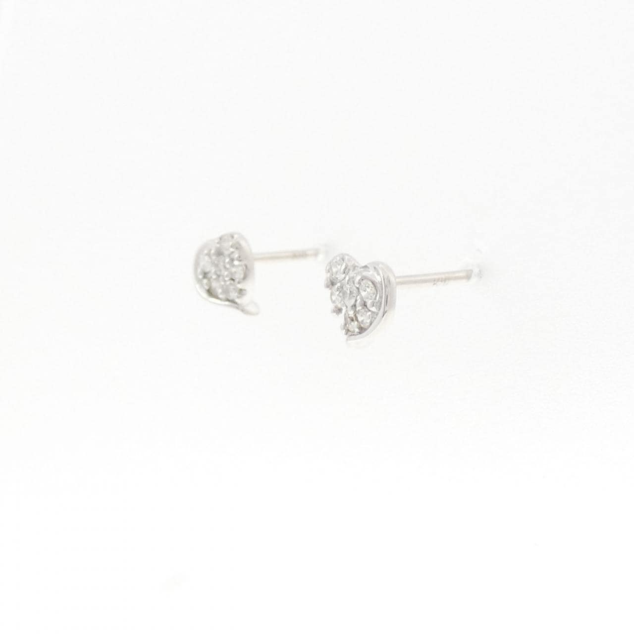 スタージュエリー ハート ダイヤモンド ピアス 0.12CT