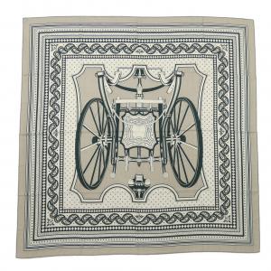 エルメス HERMES LES ROUES DE PHAETON BANDANA H244170S カレジェアン140 ショール