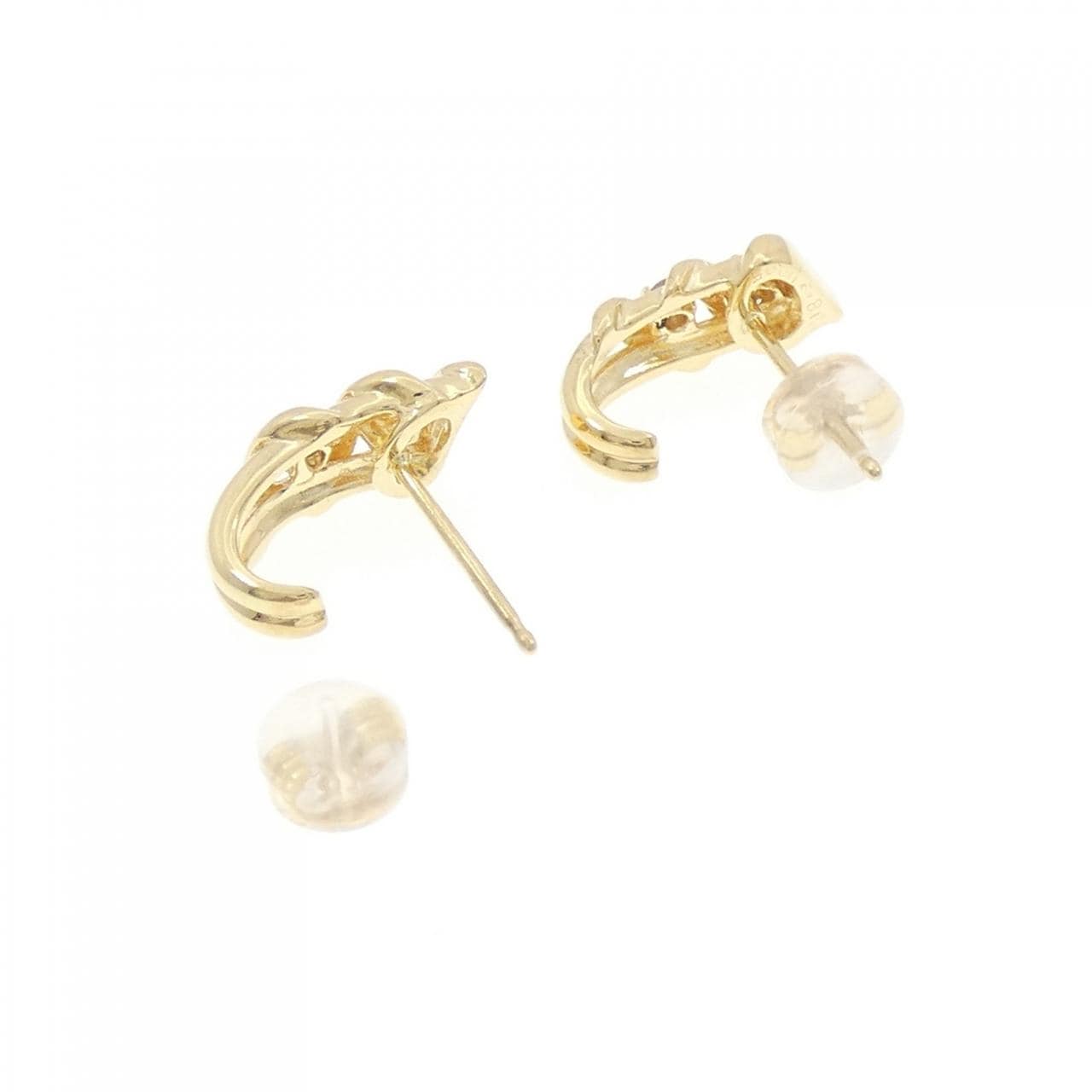 K18YG ダイヤモンド ピアス 0.10CT