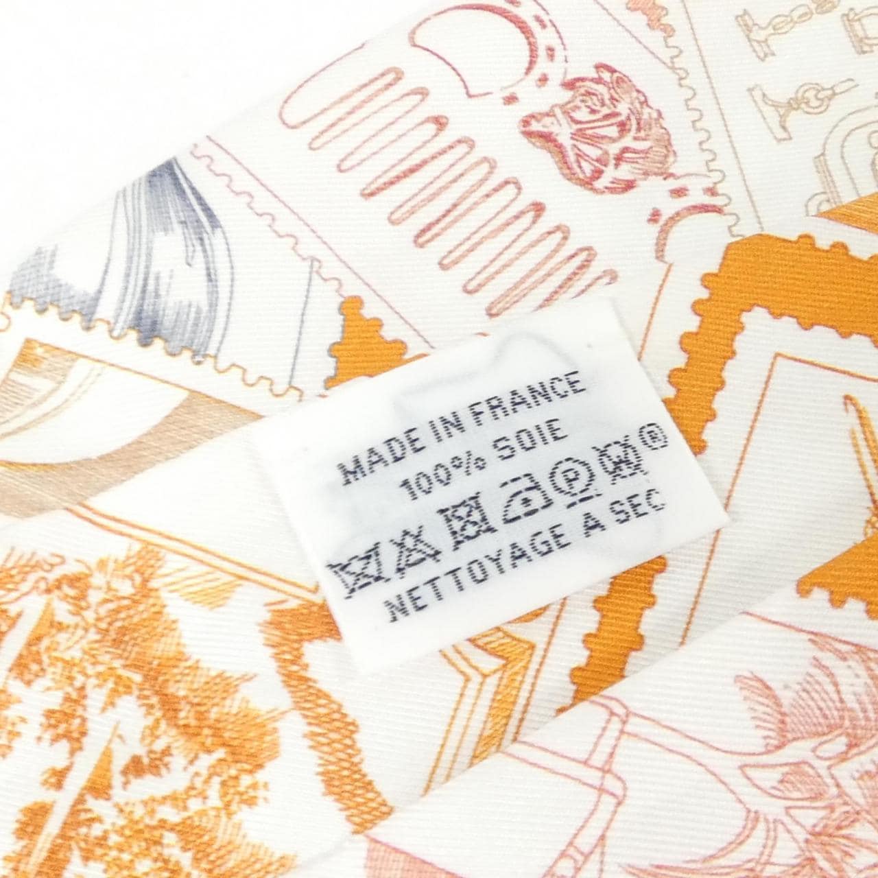 エルメス LA PHILATELISTE DU FAUBOURG ツイリー 064205S スカーフ