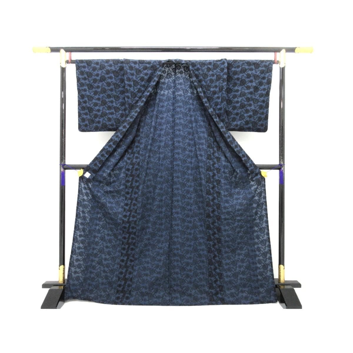 単衣　ＫＩＭＯＮＯ　ＭＯＤＥＲＮ　刺繍加工　バチ衿