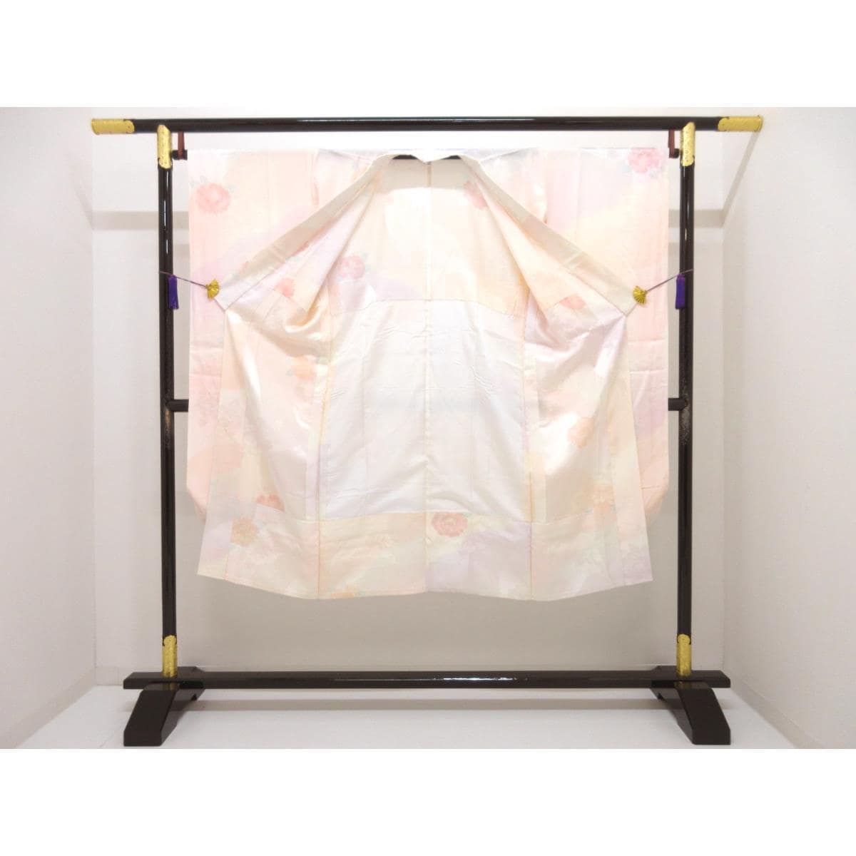 長襦袢　振袖　友禅加工ボカシ染