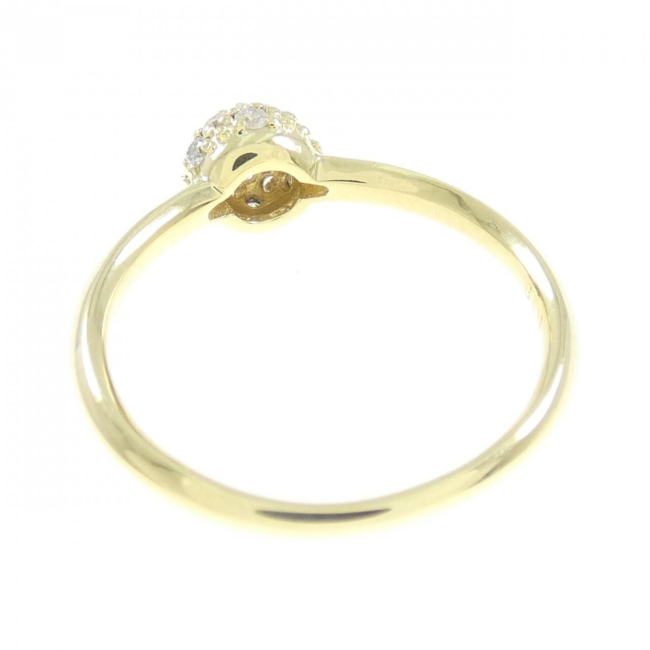 K18YG パヴェ ダイヤモンド リング 0.19CT