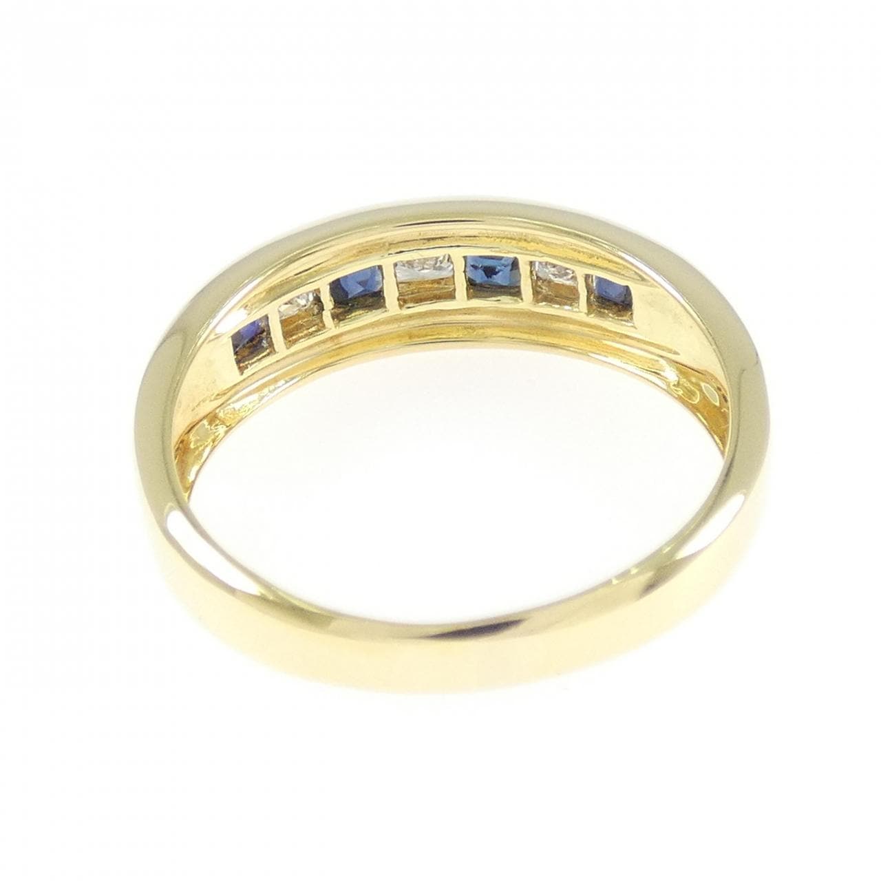K18YG サファイヤ リング 0.54CT