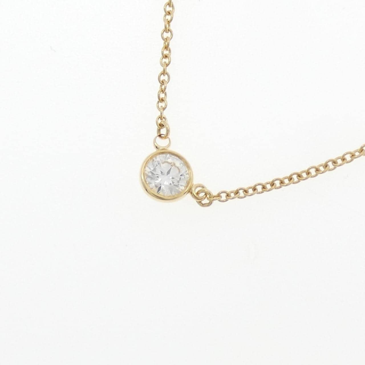 ティファニー バイザヤード ネックレス 0.22CT H VVS1 EXT