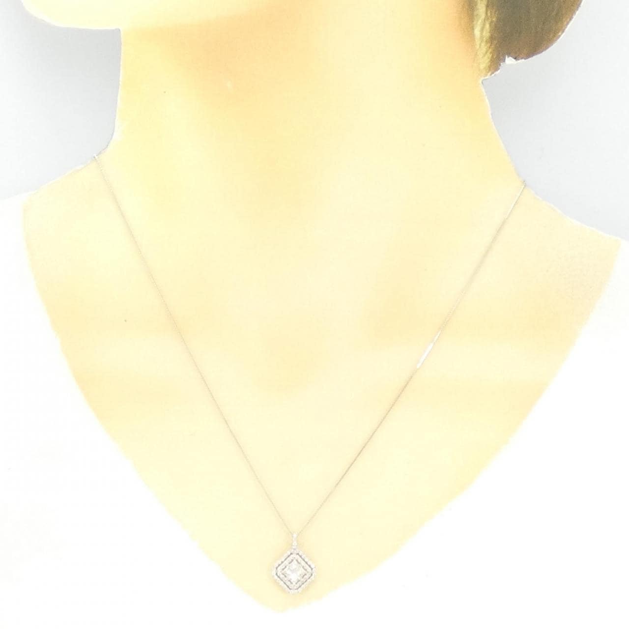 【新品】PT900/PT850 ダイヤモンド ネックレス 0.50CT