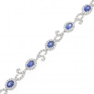 【新品】PT900 サファイヤ ブレスレット 3.43CT