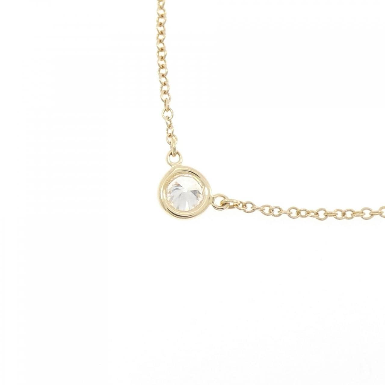 ティファニー バイザヤード ネックレス 0.20CT F VVS1 EXT