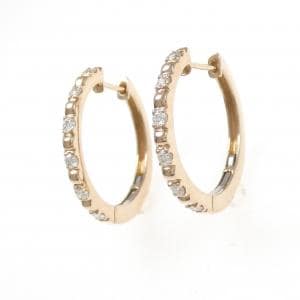 K18PG ダイヤモンド ピアス 0.20CT