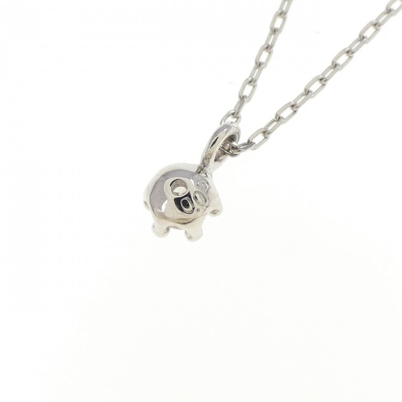 PT900/PT850 ソリティア ダイヤモンド ネックレス 0.05CT