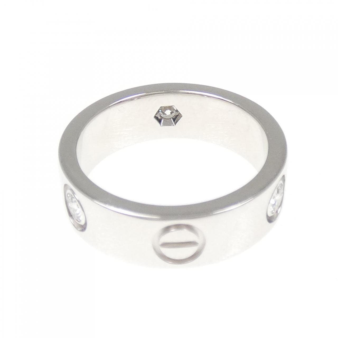 カルティエ ラブ ハーフダイヤ リング